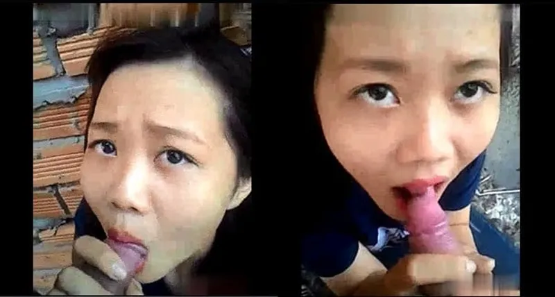 Tình nhân mút cặc ở vườn sau nhà